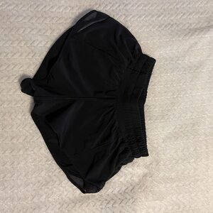 Lululemon size 2 - gently worn black 2 inch Hotty Hot shorts lined